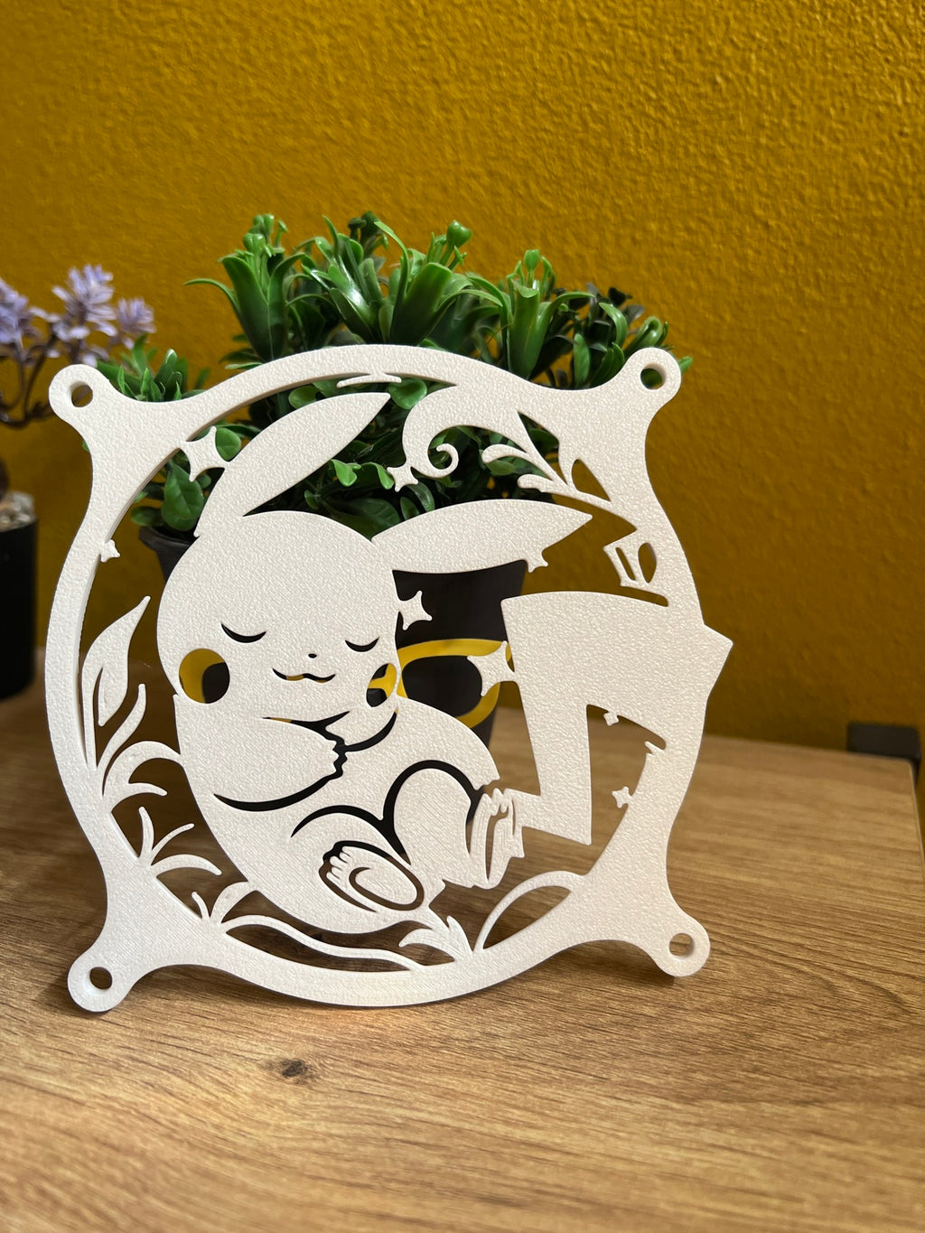 PC Fan Cover 120mm Pikachu – Λευκό – Gaming & Διακοσμητικό