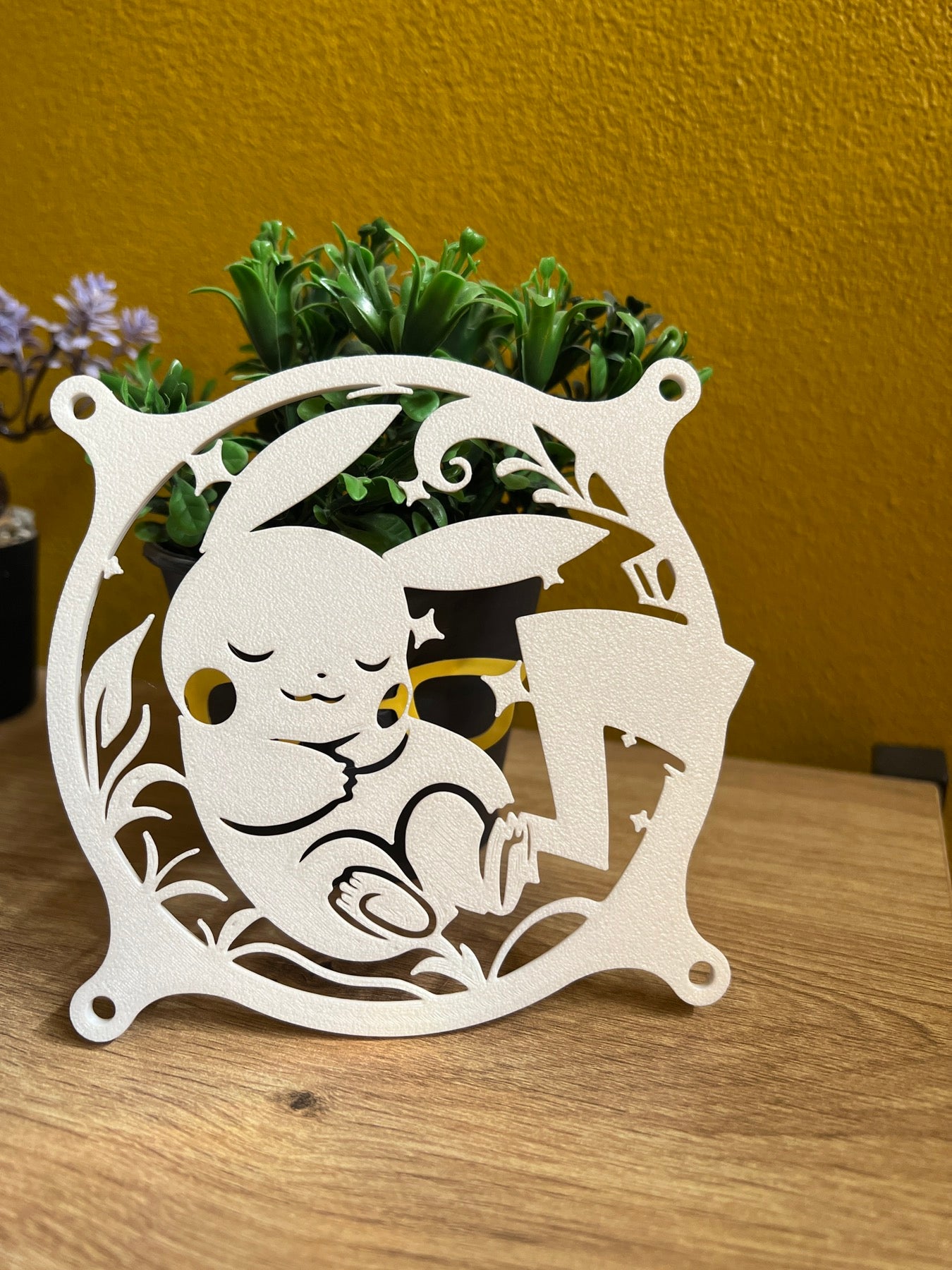 PC Fan Cover 120mm Pikachu – Λευκό – Gaming & Διακοσμητικό