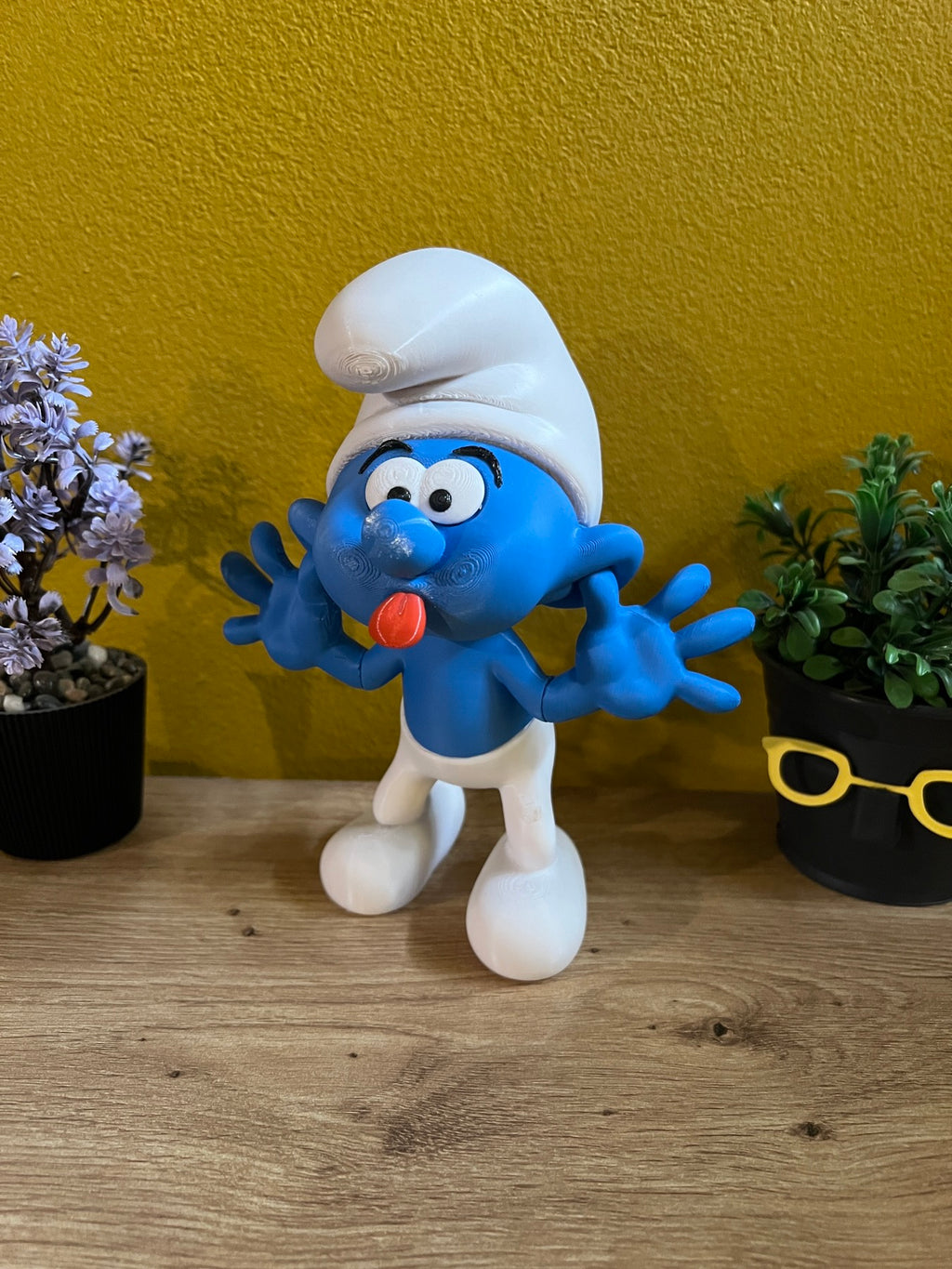 Φιγούρα Στρουμφάκι με τη Γλώσσα Έξω – Συλλεκτικό / Διακοσμητικό (Στρουμφάκια)