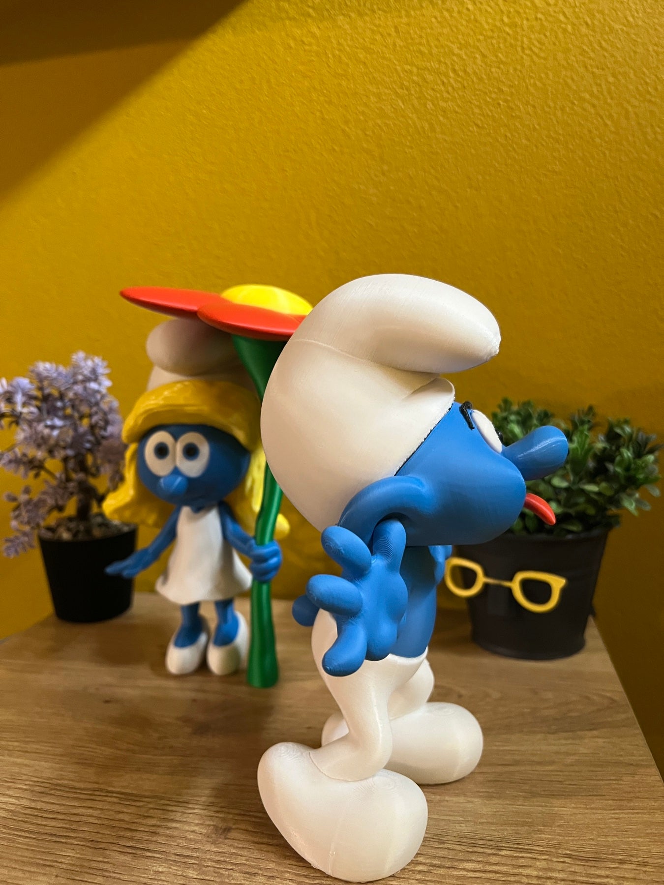 Φιγούρα Στρουμφάκι με τη Γλώσσα Έξω – Συλλεκτικό / Διακοσμητικό (Στρουμφάκια)