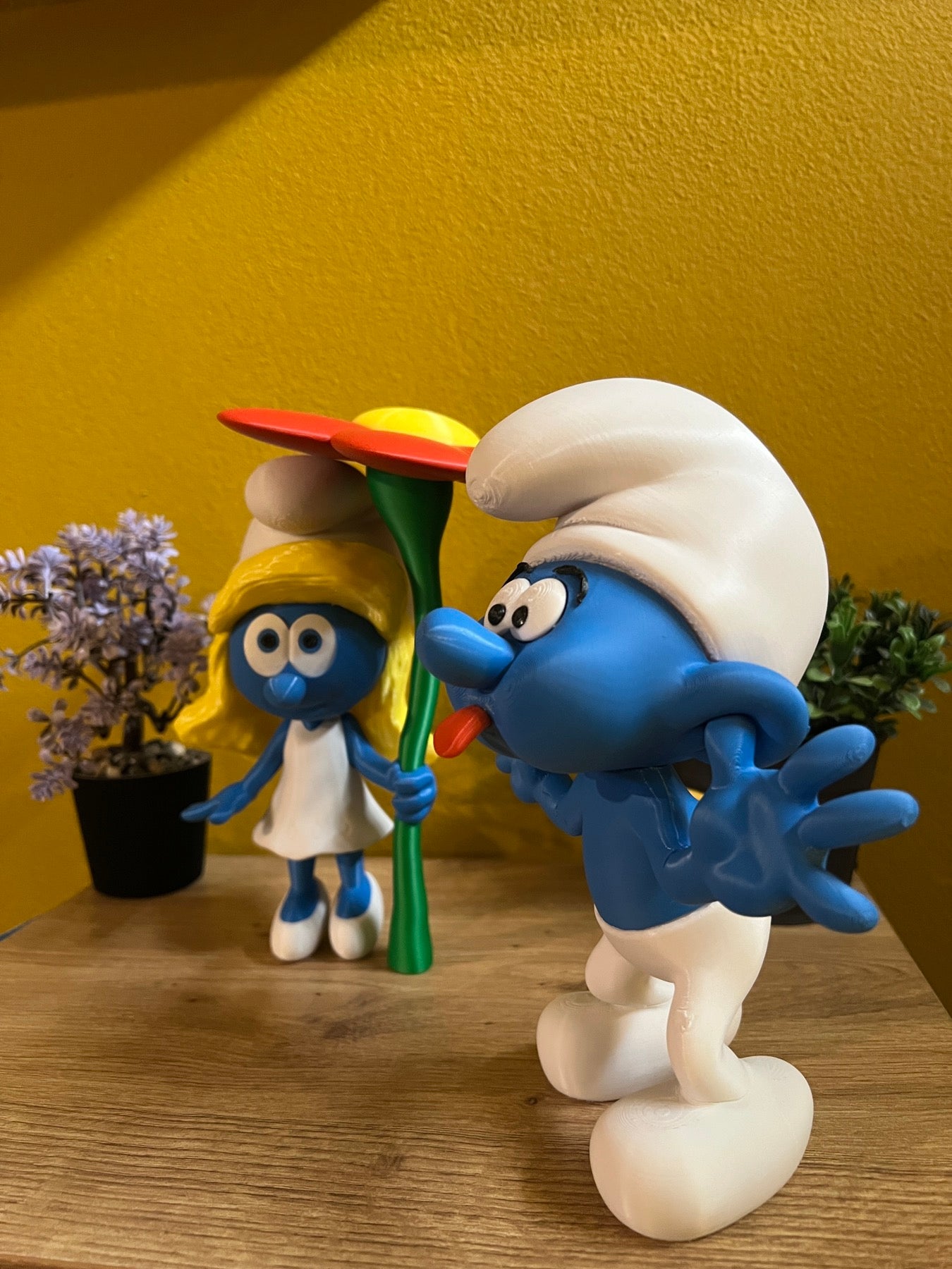 Φιγούρα Στρουμφάκι με τη Γλώσσα Έξω – Συλλεκτικό / Διακοσμητικό (Στρουμφάκια)