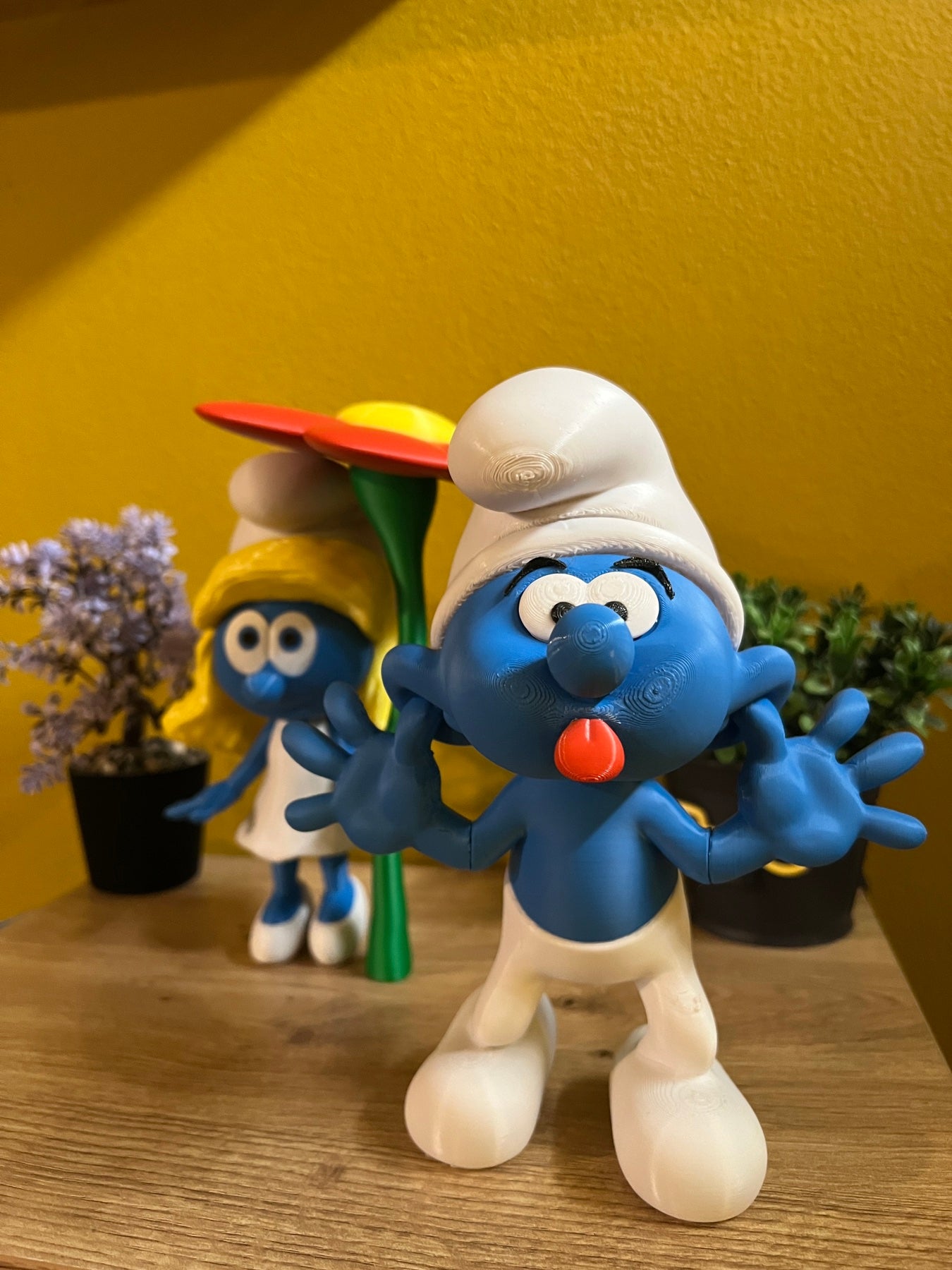 Φιγούρα Στρουμφάκι με τη Γλώσσα Έξω – Συλλεκτικό / Διακοσμητικό (Στρουμφάκια)