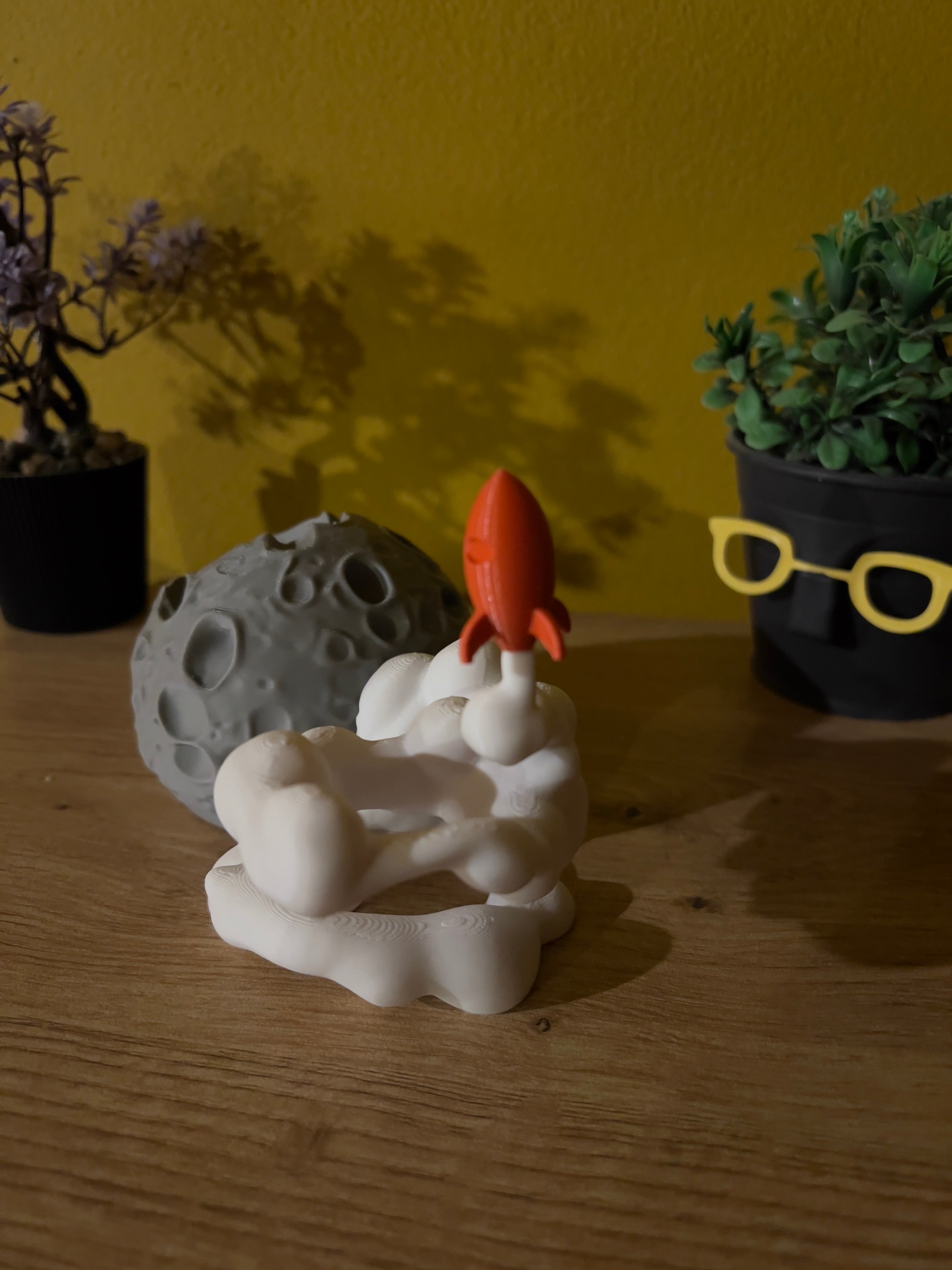 PS5 Controller Stand – Moon with Rocket / Βάση Χειριστηρίου